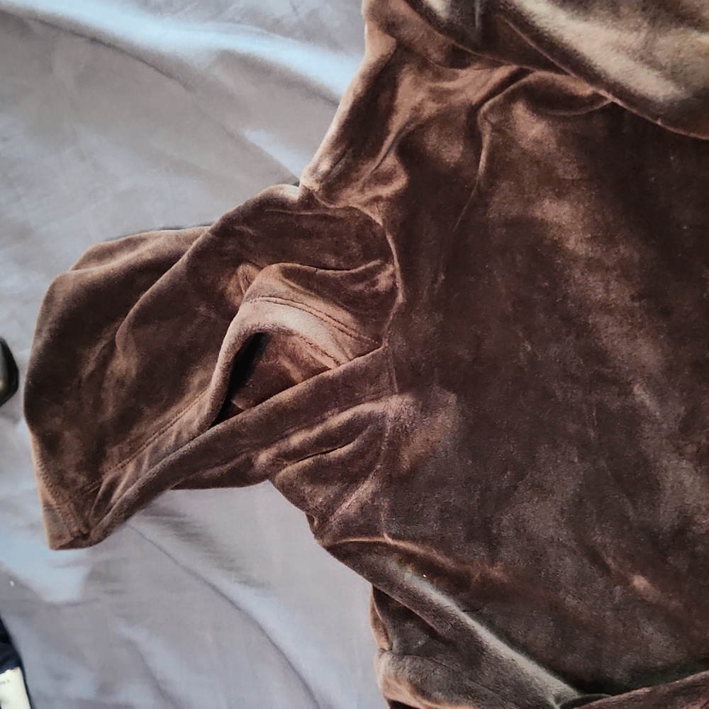 Velveteen hoodie